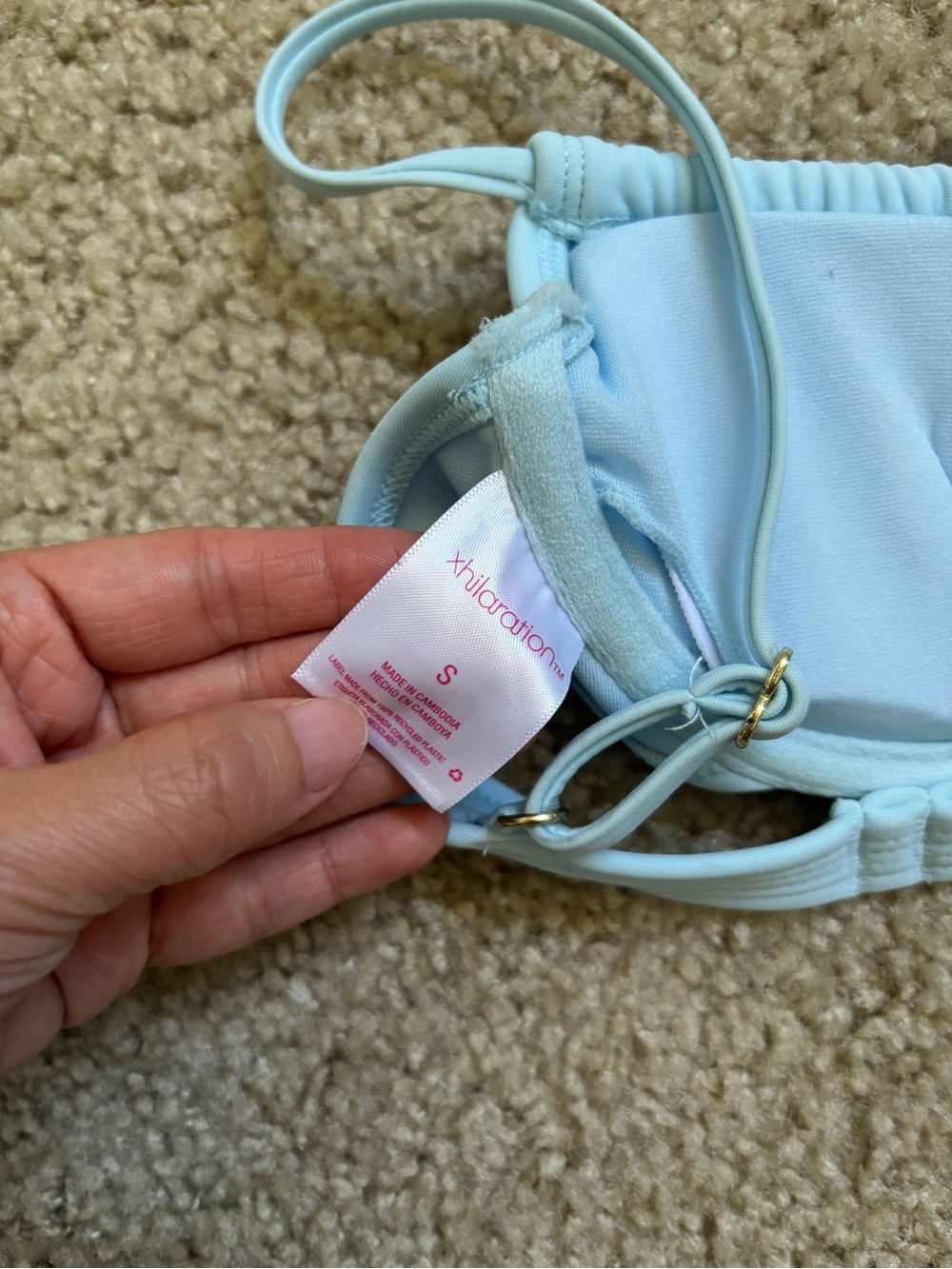 Light Blue String Bikini Set - Picture 4 of 7